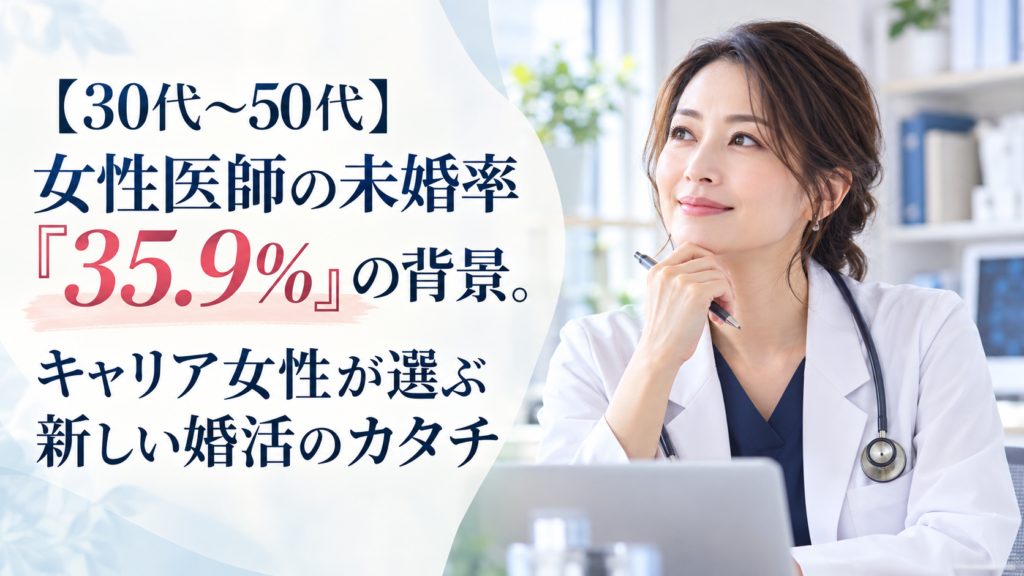 女性医師の未婚率「35.9%」の背景